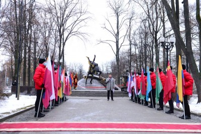 Памятник основоположникам самбо открыли в "Лужниках"